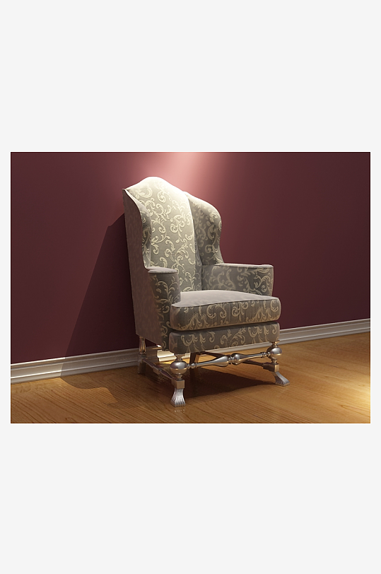 椅子沙发3D立体模型-众图网