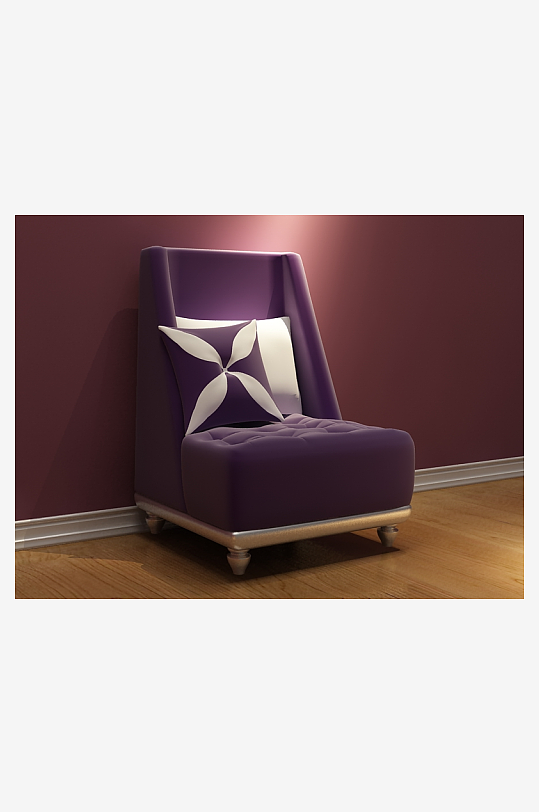 椅子沙发3D立体模型-众图网