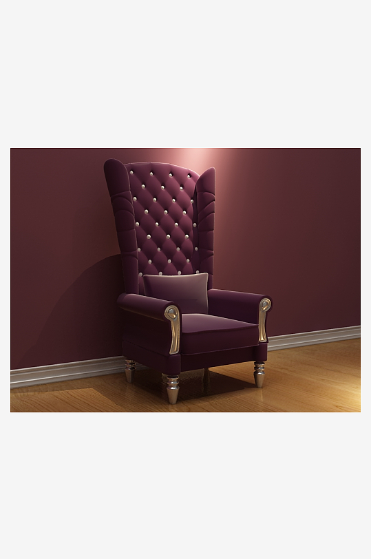 椅子沙发3D立体模型-众图网