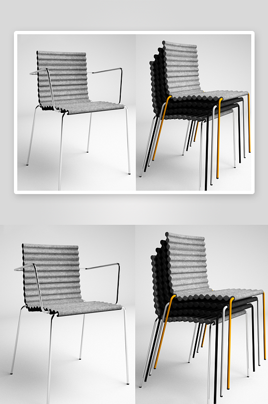 椅子家具设计模型-众图网