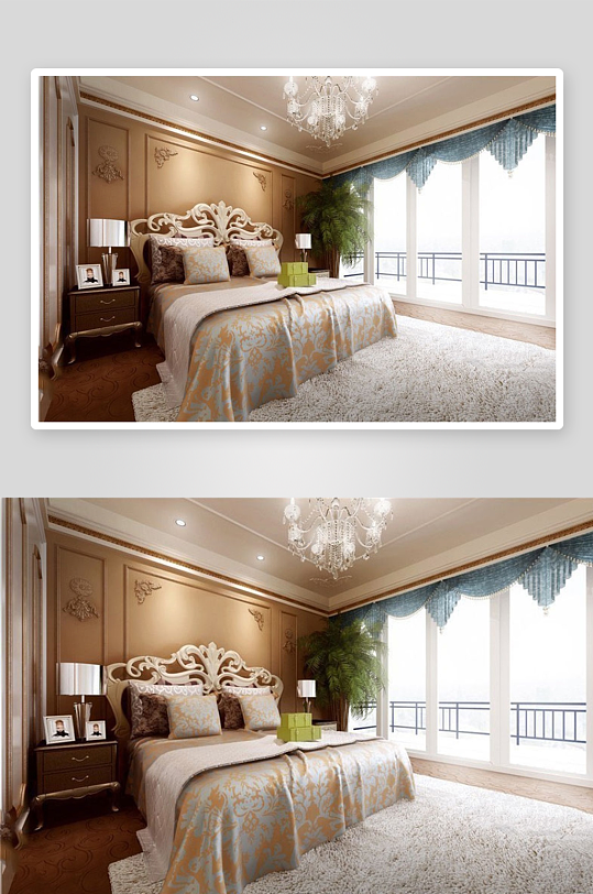 家具设计床3D模型-众图网