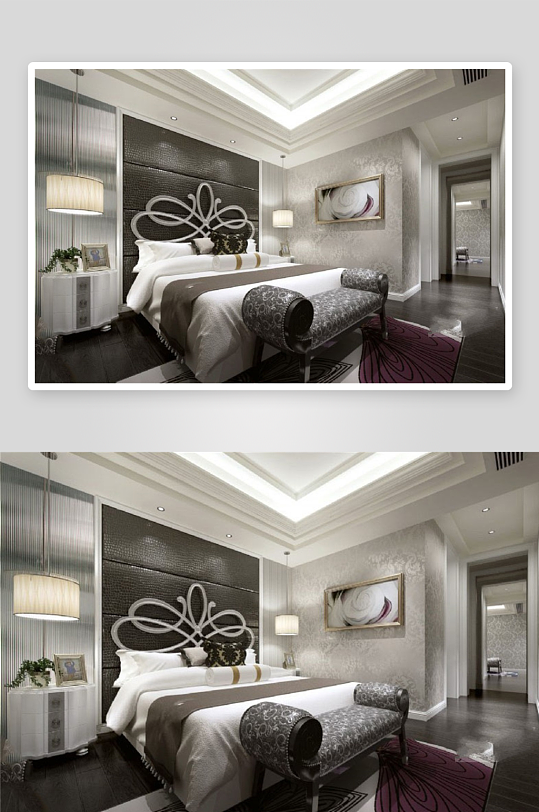 家具设计床3D模型-众图网