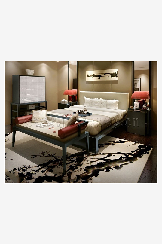 家具设计床3D模型-众图网