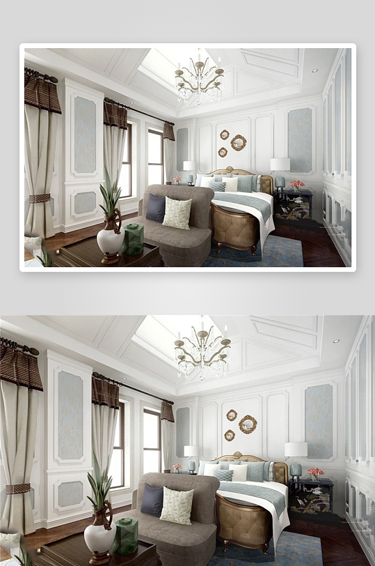 家具设计床3D模型-众图网