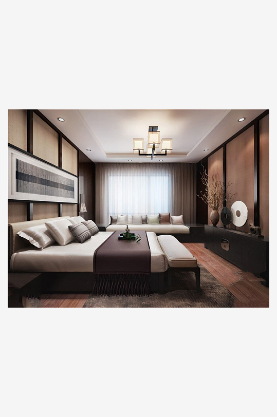 家具设计床3D模型-众图网