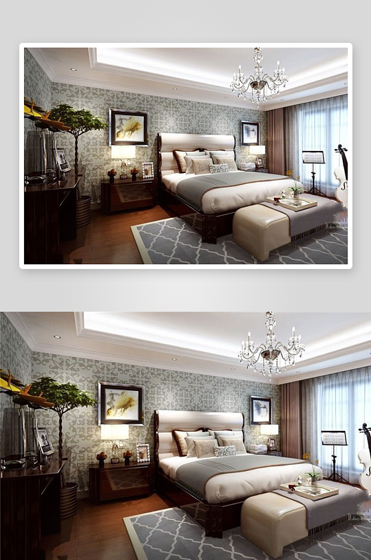 家具设计床3D模型-众图网