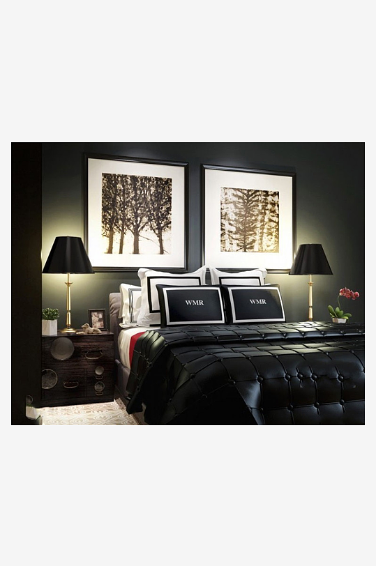 家具设计床3D模型-众图网