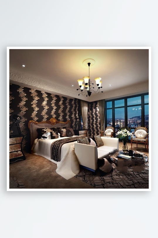 家具设计床3D模型-众图网