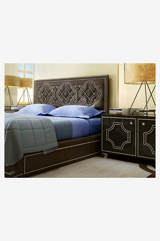 家具设计床3D模型-众图网