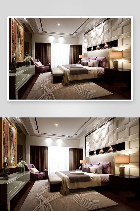 家具设计床3D模型-众图网