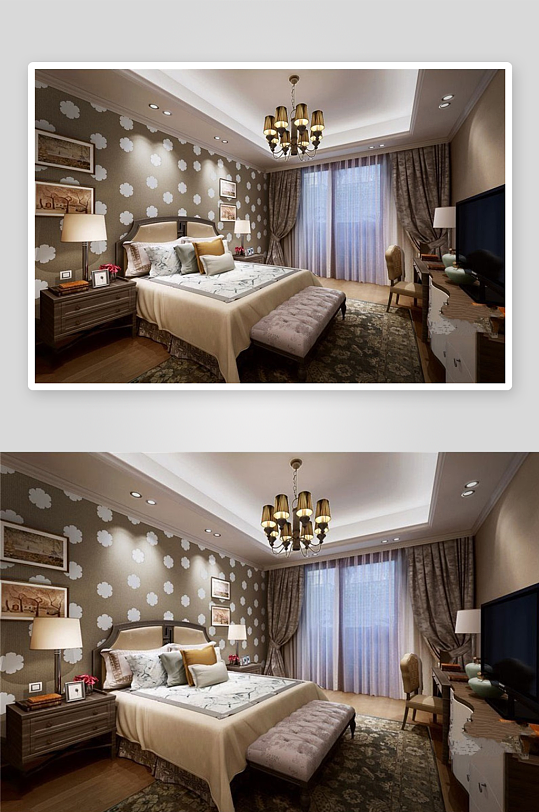 家具设计床3D模型-众图网