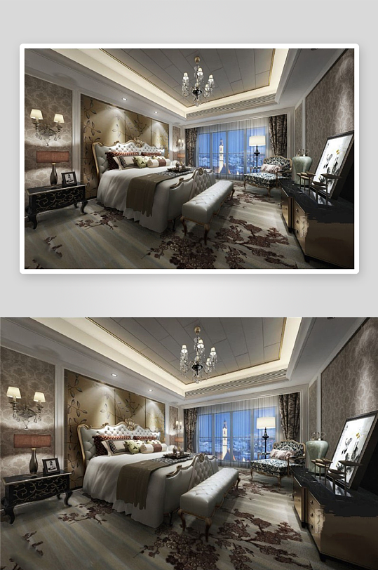 家具设计床3D模型-众图网