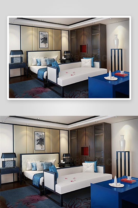 家具设计床3D模型-众图网