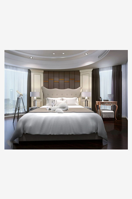 家具设计床3D模型-众图网