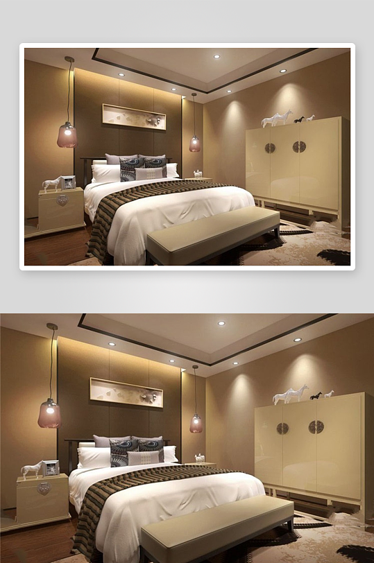 家具设计床3D模型-众图网