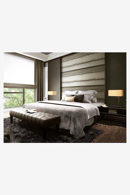 家具设计床3D模型-众图网