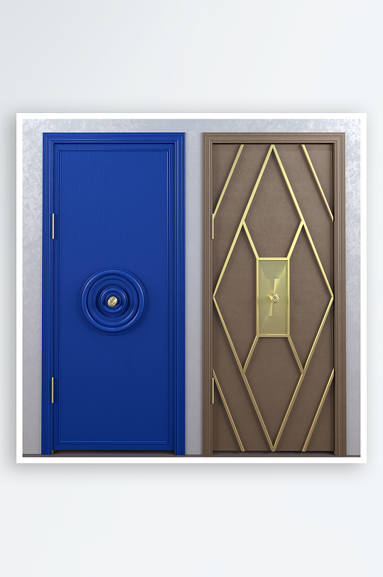 家具设计门3D模型-众图网