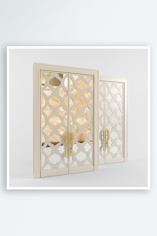 家具设计门3D模型-众图网