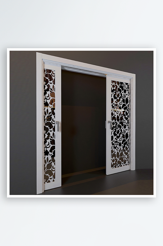 家具设计门3D模型-众图网