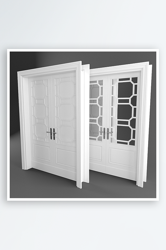 家具设计门3D模型-众图网