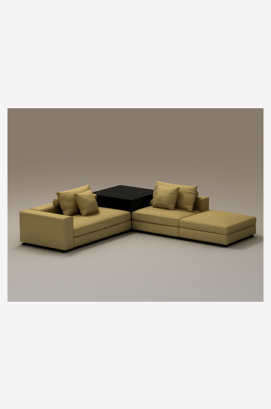 沙发家具设计3D模型-众图网