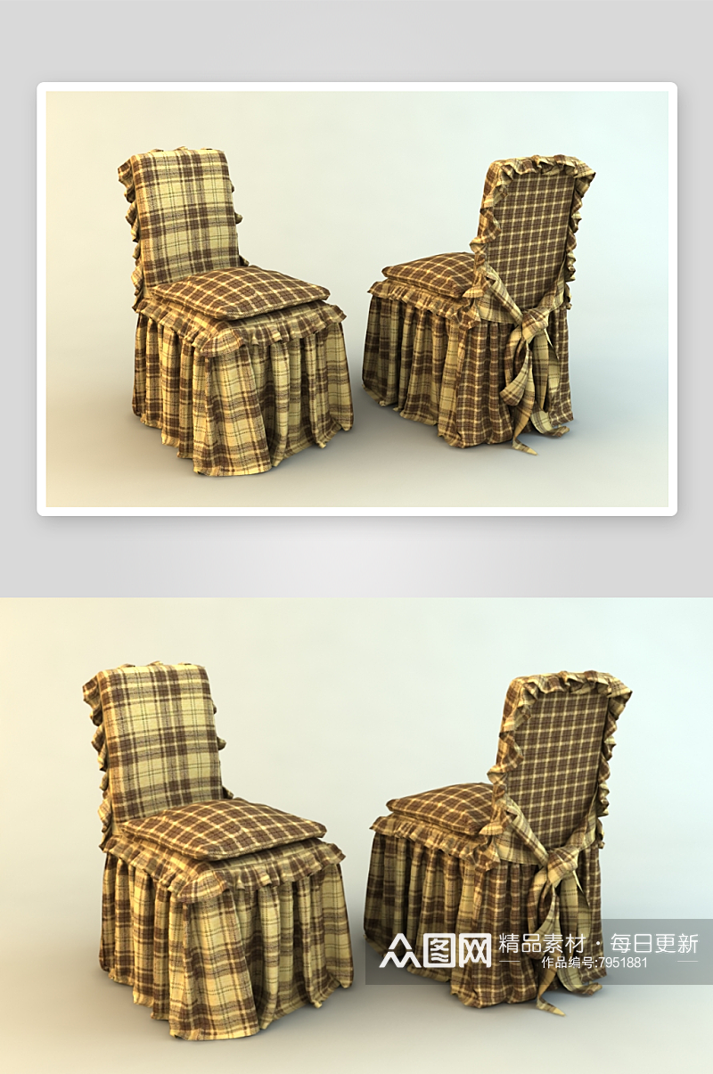 椅子家具设计3D模型素材