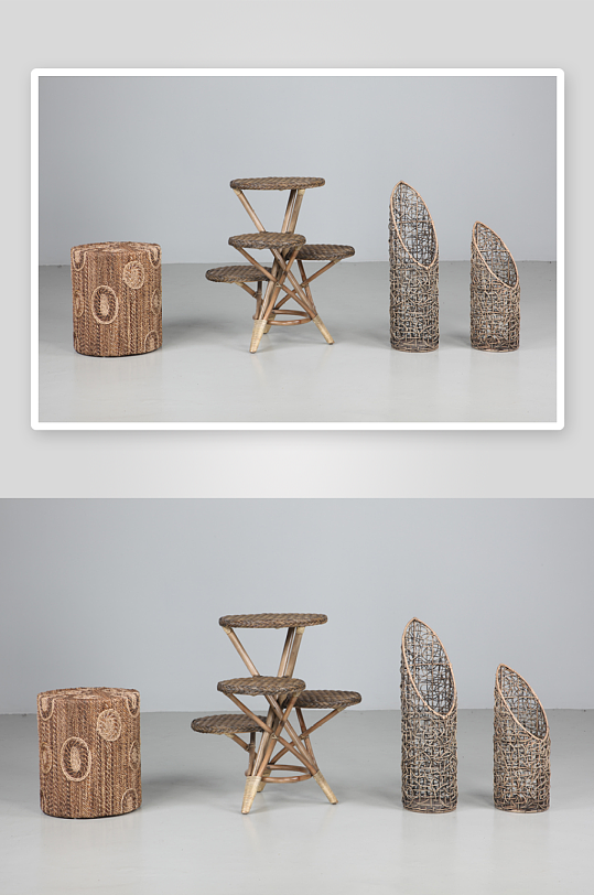 藤瓶子家具设计3D模型-众图网