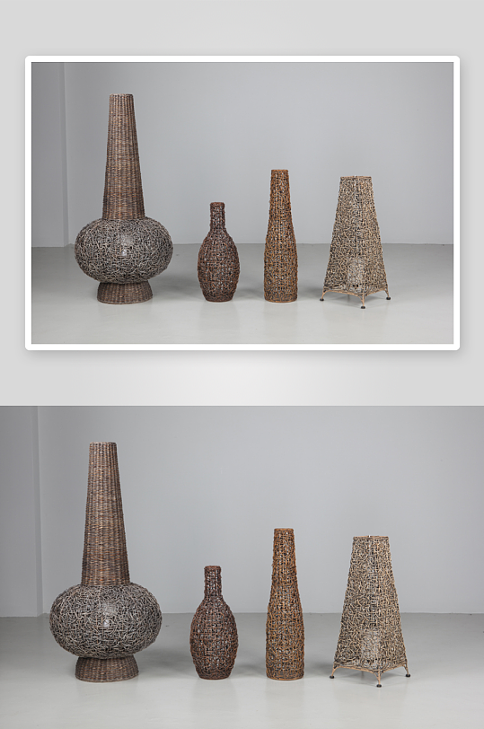 藤瓶子家具设计3D模型-众图网