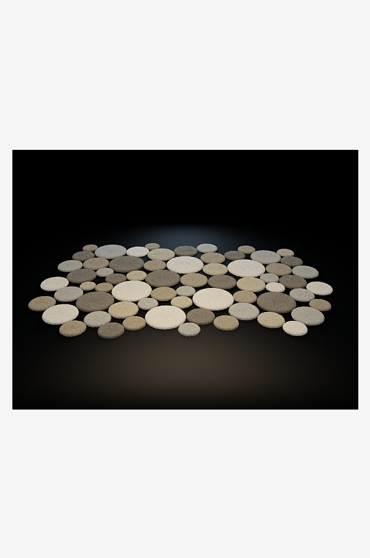 地毯家具设计3D模型-众图网