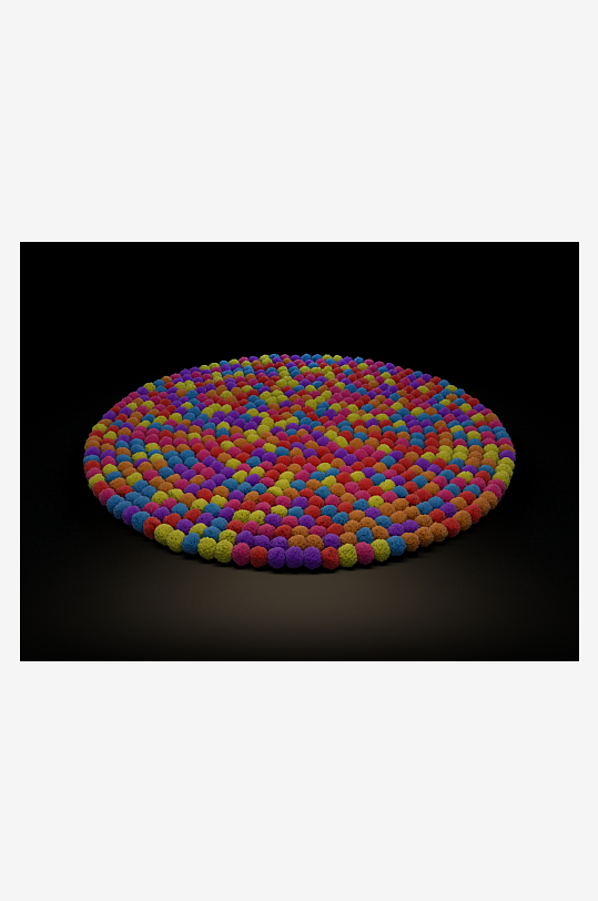 地毯家具设计3D模型-众图网