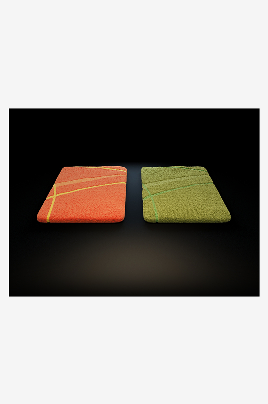 地毯家具设计3D模型-众图网