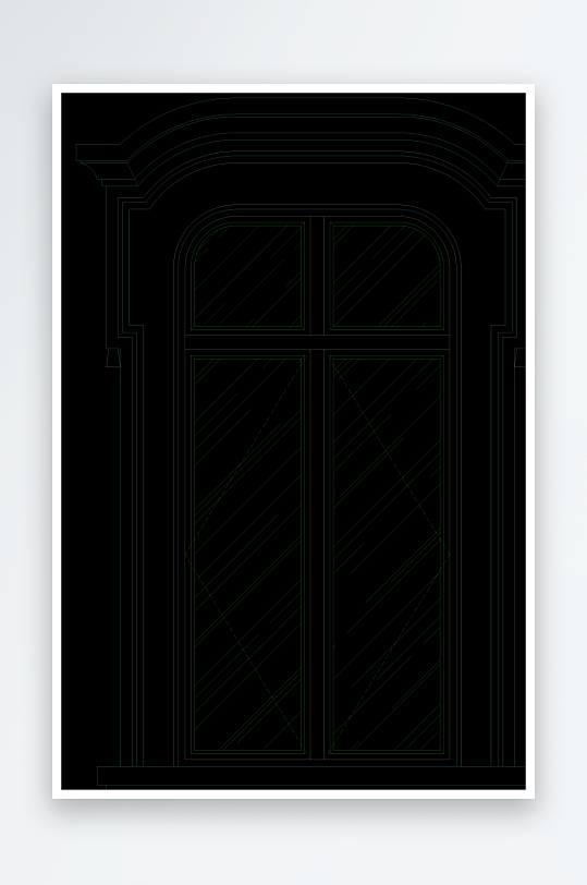 窗帘建筑设计cad图纸-众图网