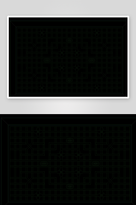 窗帘建筑设计cad图纸-众图网