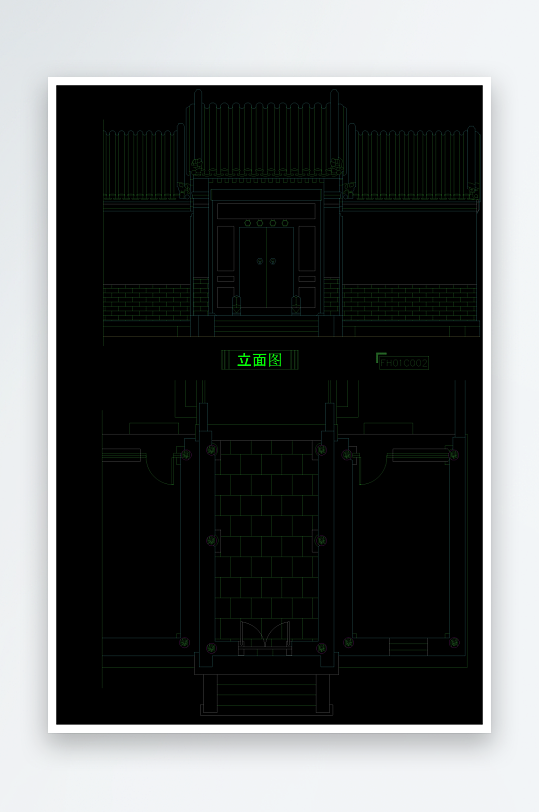 精美门建筑设计cad图纸