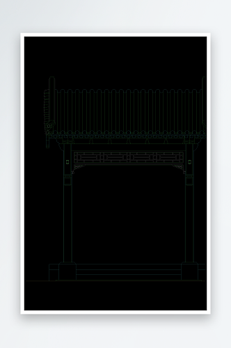 精美门建筑设计cad图纸