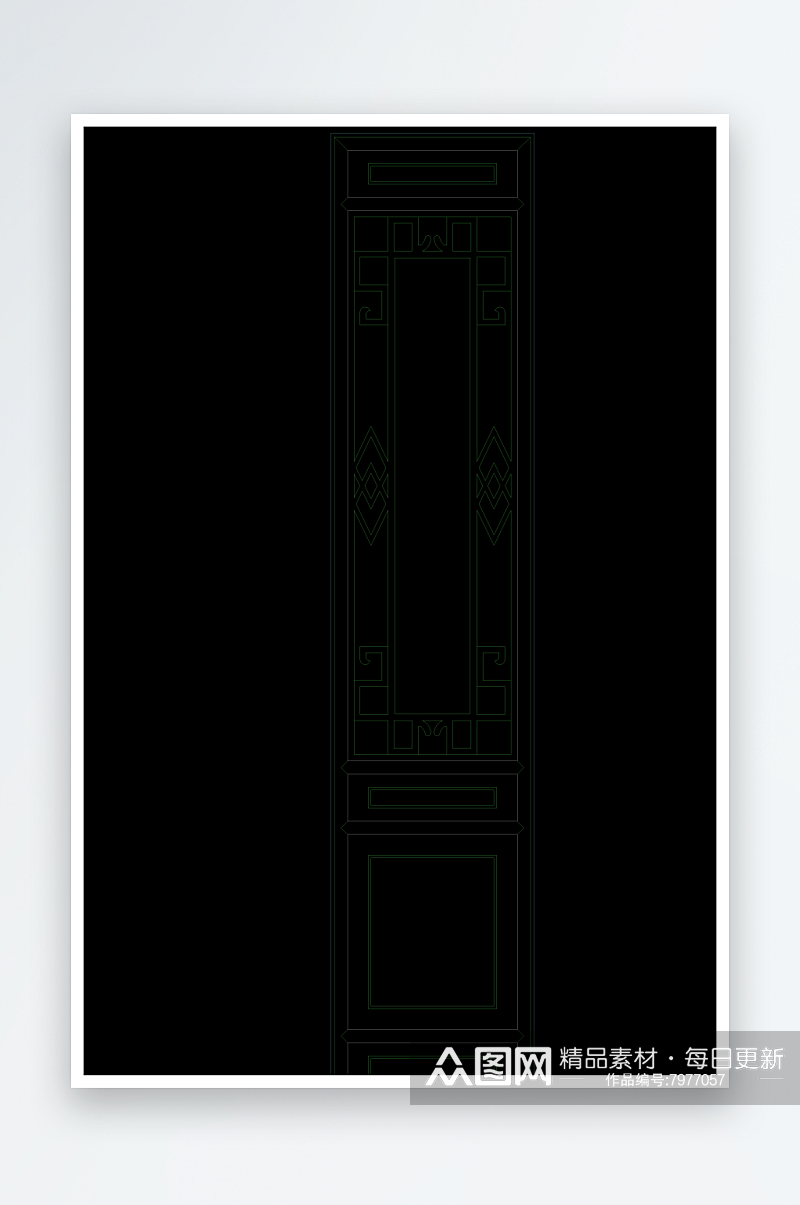 精美门建筑设计cad图纸素材