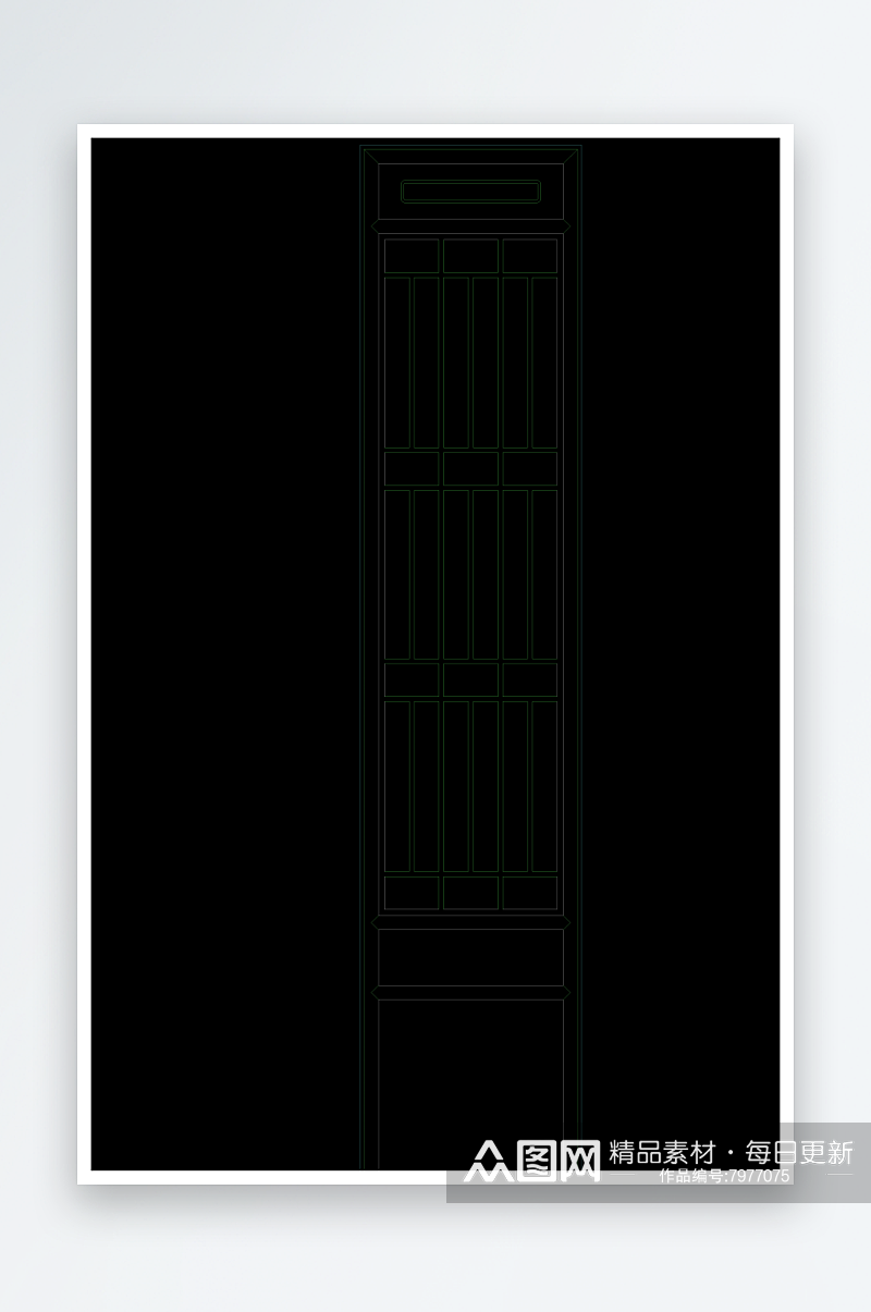 精美门建筑设计cad图纸素材