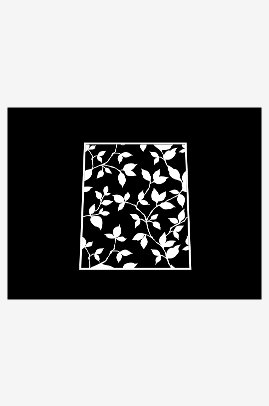 雕花隔断室内设计模型-众图网