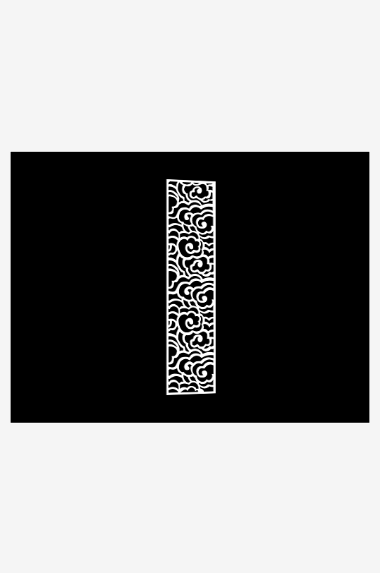 雕花隔断室内设计模型-众图网