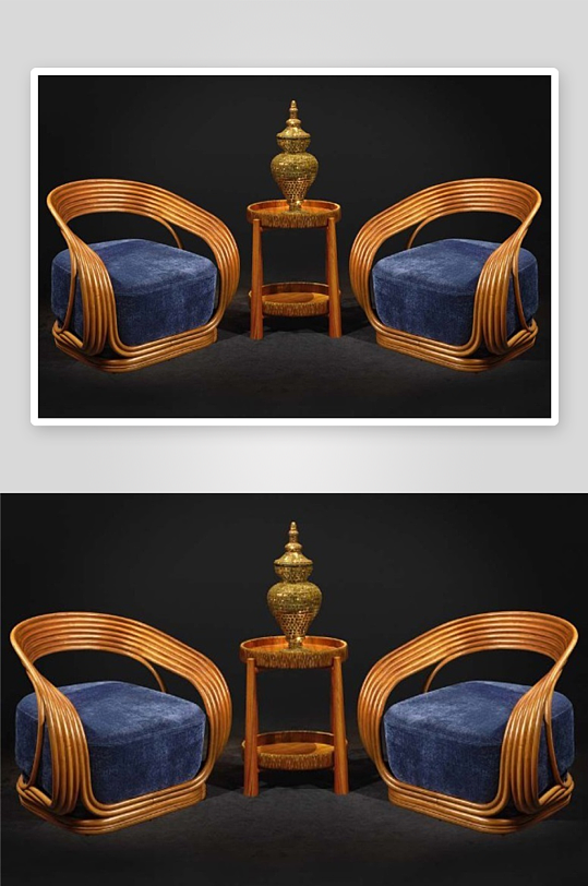 立体家具家居3D模型-众图网