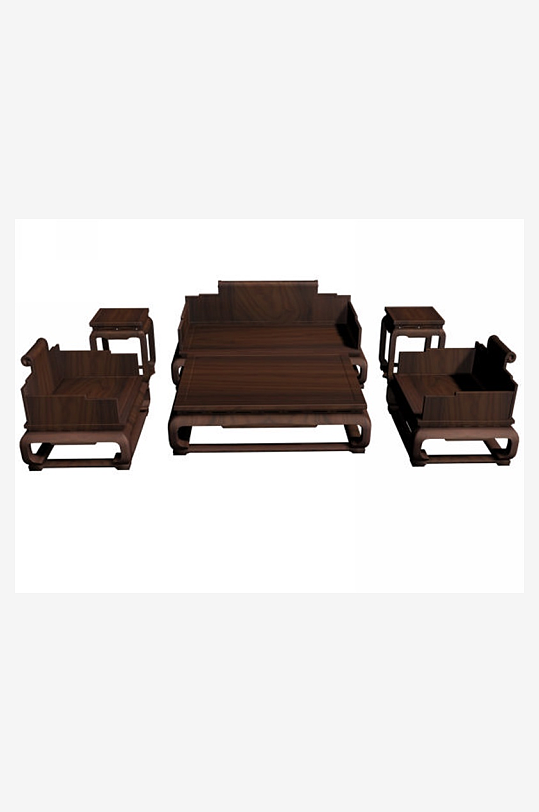 立体家具家居3D模型-众图网