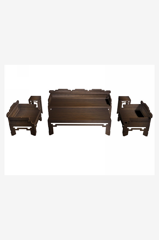 立体家具家居3D模型-众图网