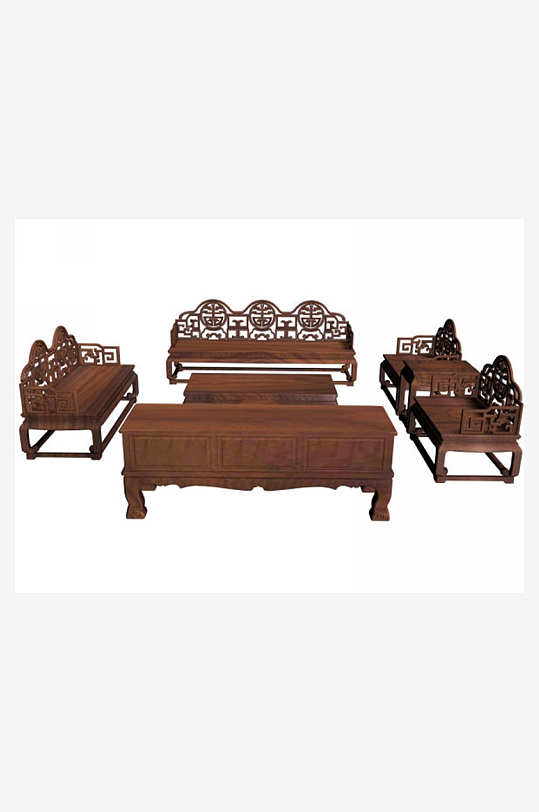 立体家具家居3D模型-众图网