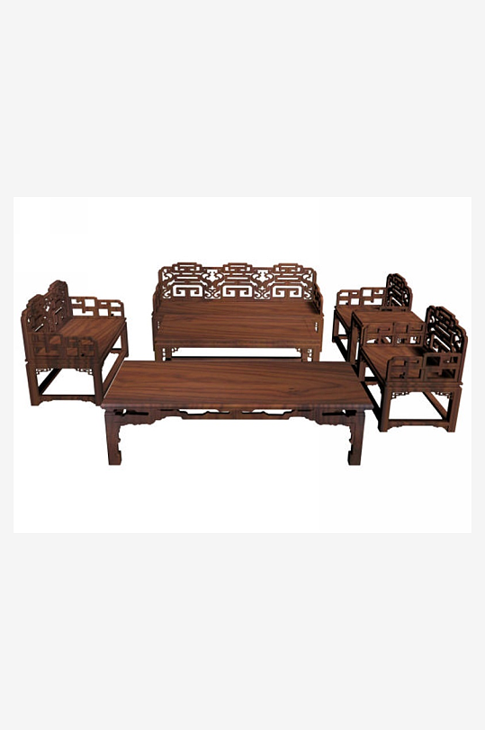 立体家具家居3D模型-众图网