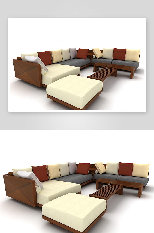 立体家具家居3D模型-众图网