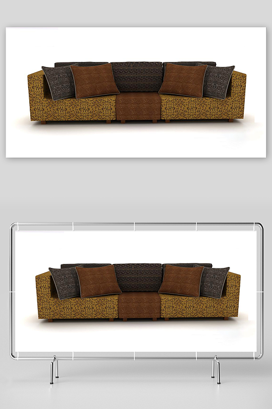 立体家具家居3D模型-众图网