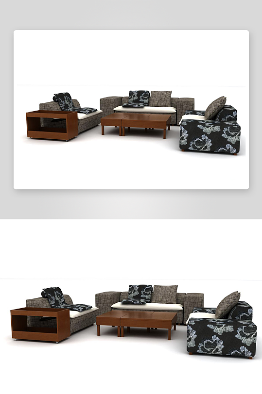 立体家具家居3D模型-众图网