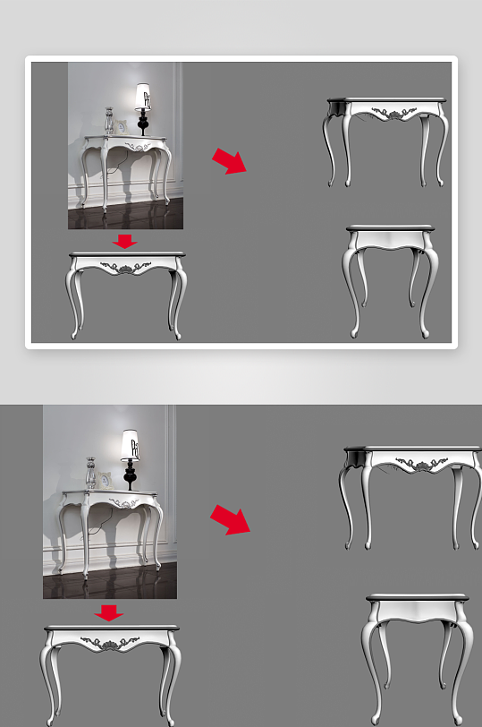 立体家具家居3D模型-众图网