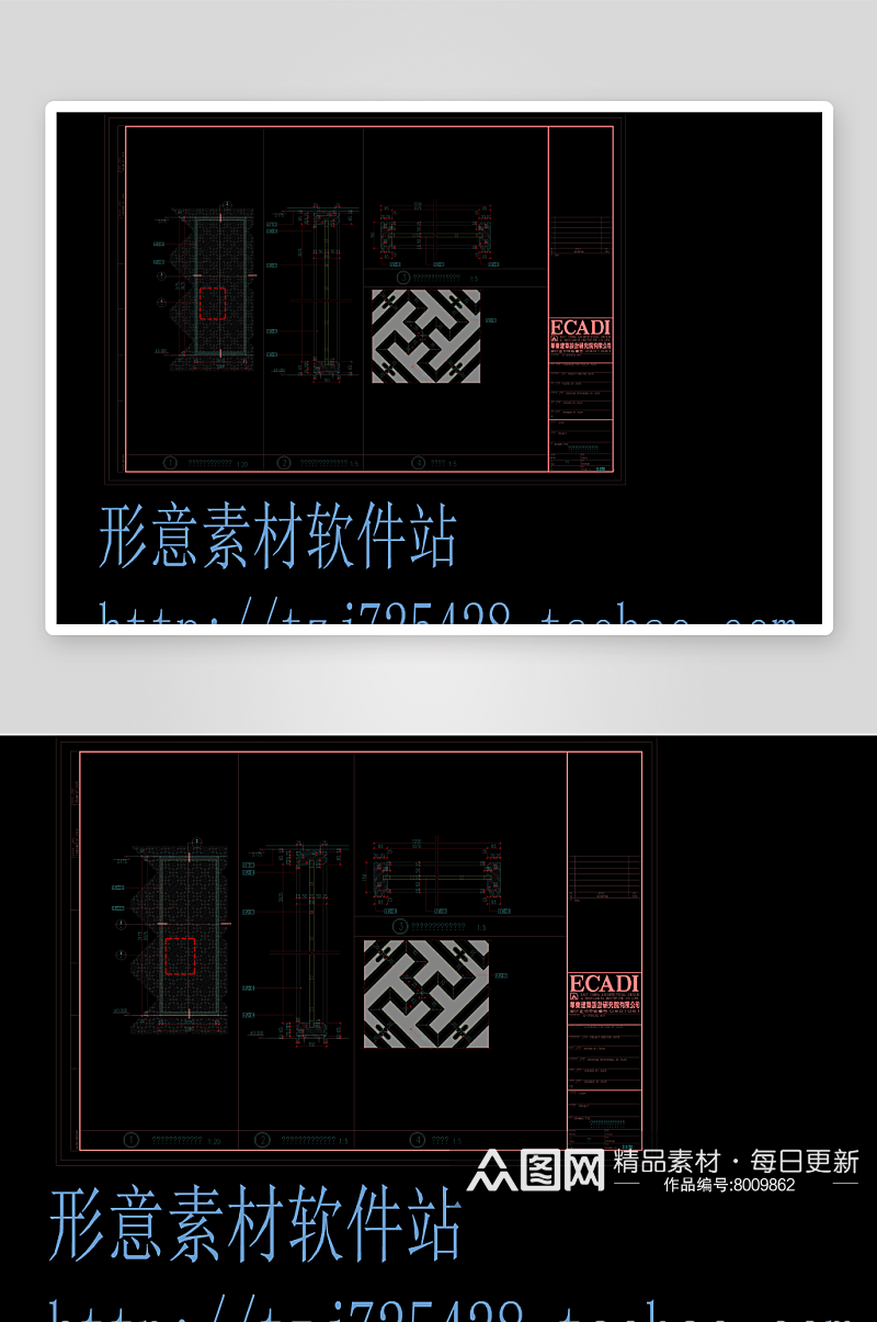 装修楼梯cad设计图纸素材