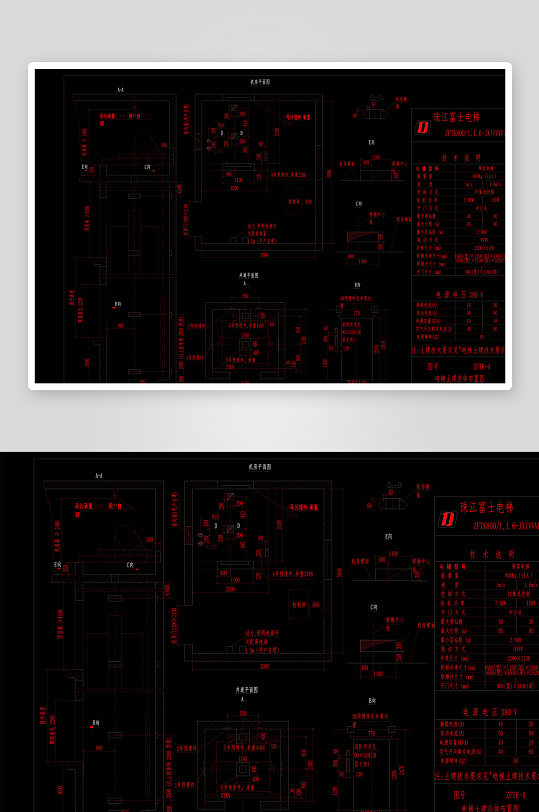 装修楼梯cad设计图纸-众图网